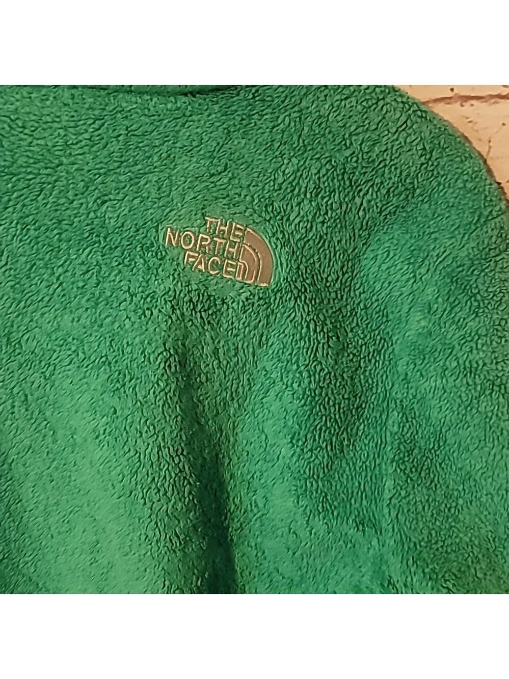 Spring green north face fleece jacket zip medium - Picture 7 of 7